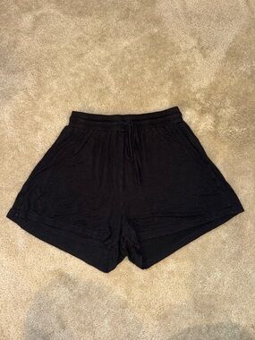 HYFVE Black Women's Lounge Shorts with Elastic Waist